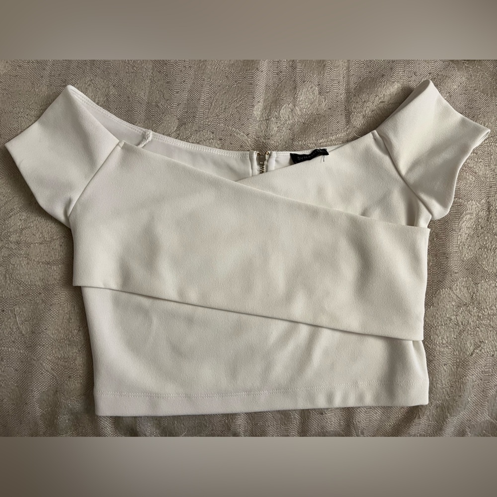 Dynamite White Crop Top